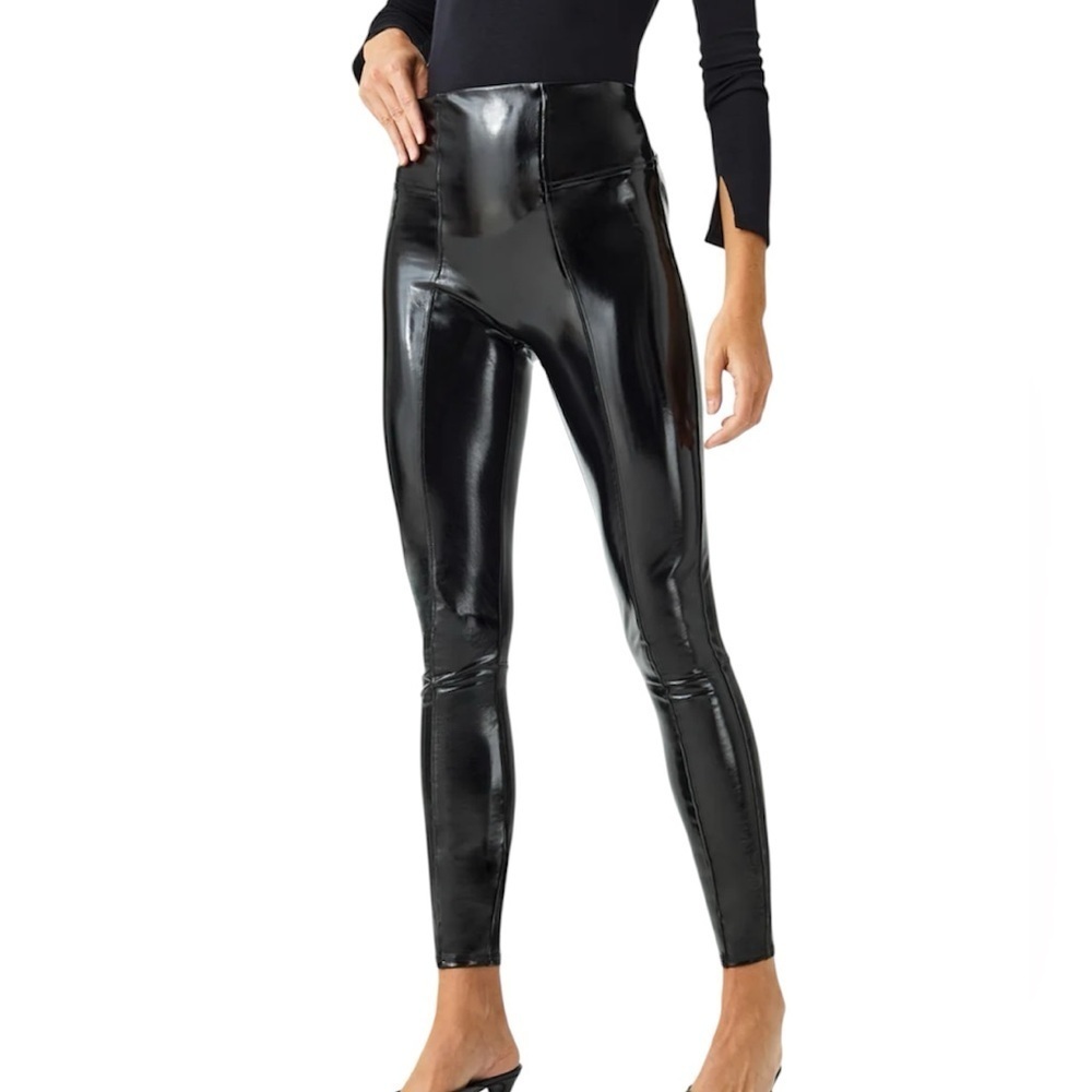 Spanx SPANXshape™ Faux Leather Patent Leggings Size Small